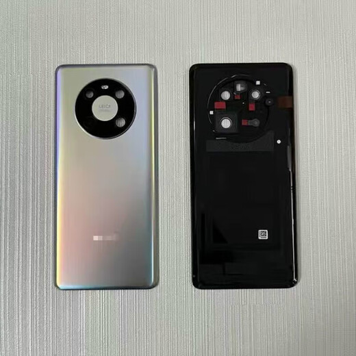 适用于华为mate40后盖原装玻璃mate40pro素皮后壳后屏电池盖 Mate40Pro【釉白】后盖带镜片