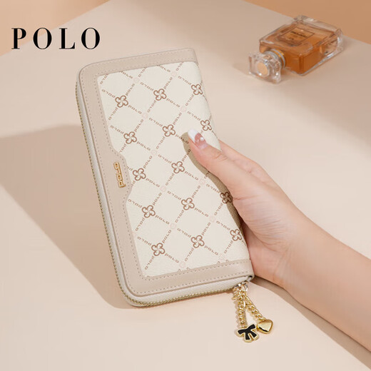 POLO handbag women's wallet women's long card bag clutch bag women's multi-card slot wallet printed women's bag birthday gift