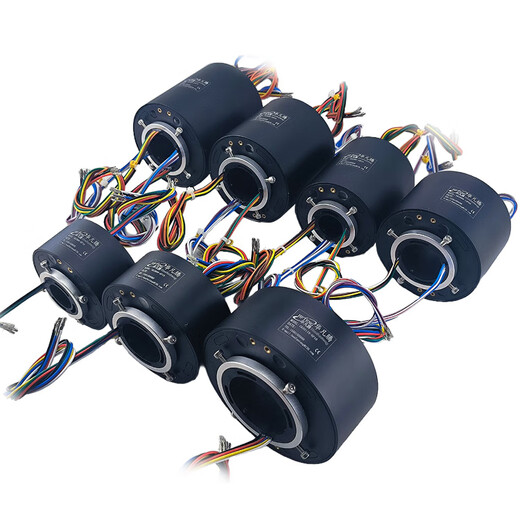 XMSJ Leitfähiger Schlupfring 360 Grad Hohldrehverbindung 612 Route 5A10A Hochgeschwindigkeits-Elektro-Schlupfring über Loch Leitfähiger Schlupfring G3899-8p10/8 Pfad 10A mittelgroße Loch