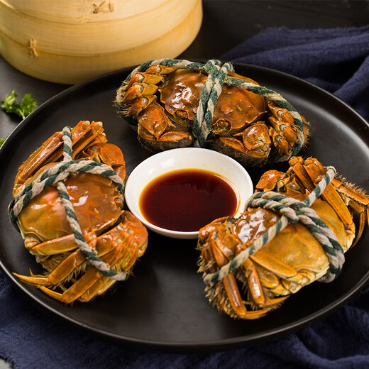 Live crab Yangcheng Xiaoyao hairy crab fresh crab gift box ready-made river and lake seafood male 4.2-4.5 female 3.2-3.5 two 4 pairs 8 pieces