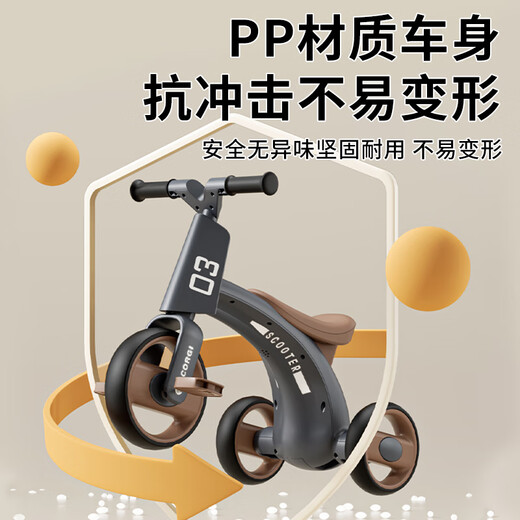 BEICHEN Kinderdreiradfahrrad 1-3-6 Jahre altes Fahrrad Baby Balance Car Baby Kleinkind 2-jährige Kinderauto Rennen Britisch Green [Beleuchtung und Musik + Anti-Roll] Sliding Scooter Geburtstag Kindertag Geschenk