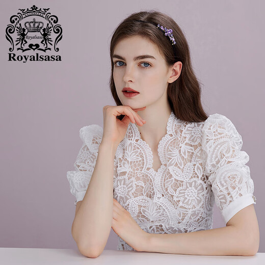 Royal sasa royal salsa hair hoop head accessories women's elegant rhinestone pressure hair head hoop adult celebrity hair accessories head hairpin