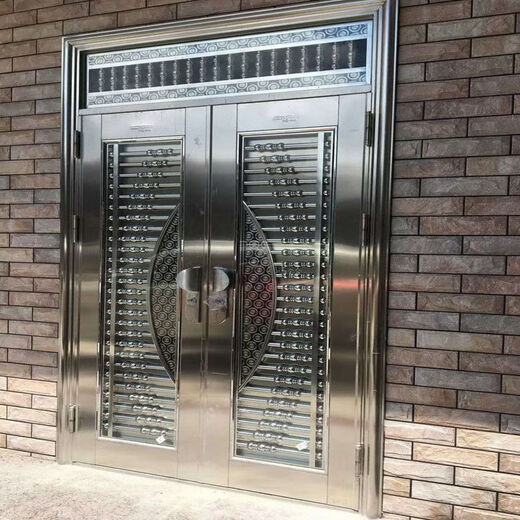 勤凯304不锈钢对开门农村自建房入户门别墅防盗进户门厂家直销双开门 联系客服定制