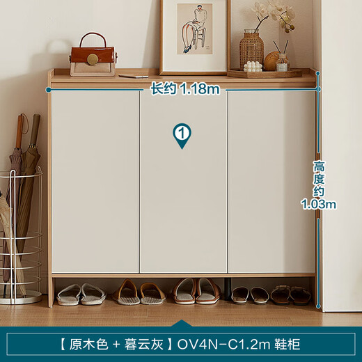 Lin's home door shoe cabinet new style indoor entrance cabinet shoe rack storage entrance cabinet integrated OV4N-C
