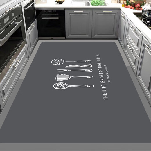 Dongyunlu 2024 new kitchen floor mat silicone bottom kitchen special floor mat absorbs water, oil, and non-slip No. 13 120*200 cm