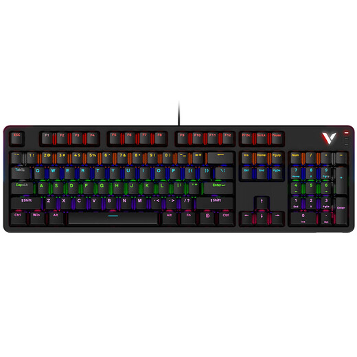 Rapoo V500PRO upgraded model 104-key wired backlit mechanical keyboard gaming e-sports laptop office full-key rollover programmable keyboard red axis