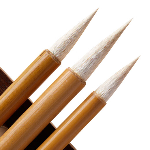 Liupintang brushes, large white clouds, medium and small regular scripts, student calligraphy and French painting, special entry-level brushes for beginners, three packs, small white cloud brushes, popular products