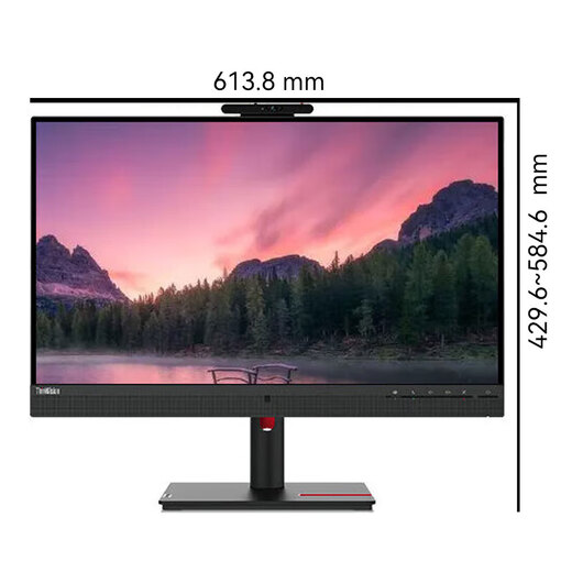 联想（Lenovo） T27hv-30 27英寸2k超清屏 原生滤蓝光 支持菊花链 支持Type-C一线连接   反向供电 带摄像头（需插Type-c线） HDMI+DP接口