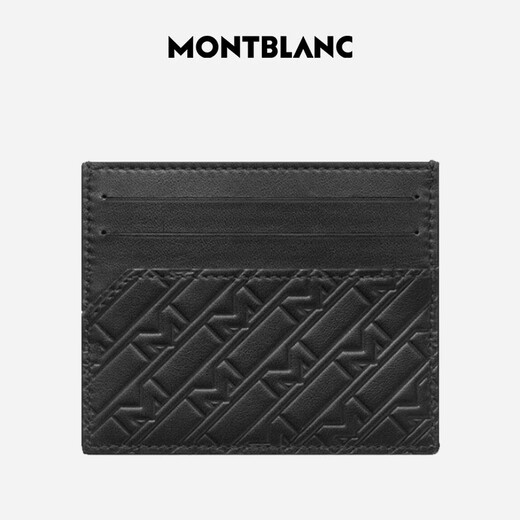 万宝龙MONTBLANC 男士M系列黑色牛皮革皮夹卡包卡夹 128640 礼物