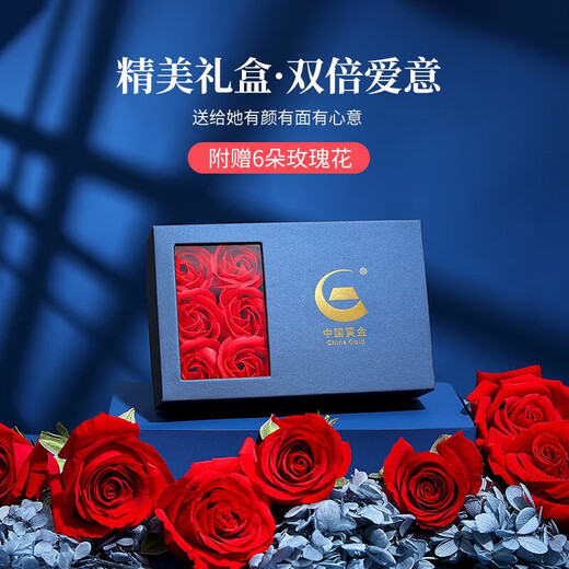 China Gold (CHINA GOLD) four-leaf clover platinum ring for women platinum diamond engagement diamond ring birthday gift for girlfriend and wife wedding anniversary real platinum four-leaf clover ring-3 points of real diamonds