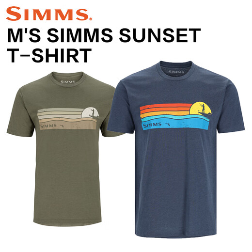 
SIMMS new American SIMMS spring and summer short-sleeved T-shirt men's breathable and comfortable versatile Luye fishing suit T-shirt top imported 13781 short-sleeved/blue S