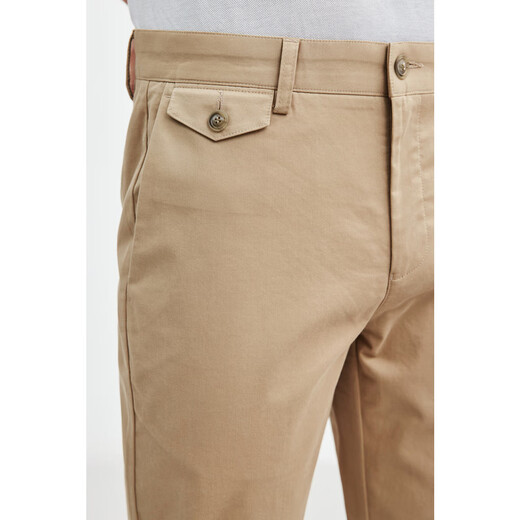
Seven Wolf [Changshun Free Iron] Casual Pants Men's Pants New Style Casual Business Skin-friendly Breathable Comfortable Straight Cotton Ammonia Long Pants 701 (Khaki)-No-scalding and Anti-Wrinkle 1D1D10402335 32