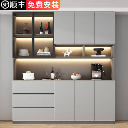 接运猫餐边柜一体靠墙现代简约客厅酒柜2024新款茶水柜轻奢储物柜可定制 款式12240*40*220 顺丰上楼包安