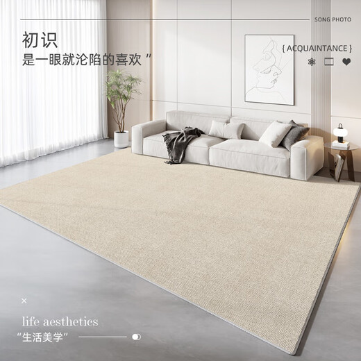 Yonghuan Wohnzimmer Teppich leichte und luxuriöse wasserdichte, schmutzresistente, cremefreie, waschbare Wischabdeckung im Raum Schlafzimmer Mondlicht-13567 1 Stück 200*300 cm umweltfreundlich und geruchsfrei