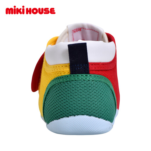 MIKIHOUSE学步鞋男女童鞋经典LOGO机能学步鞋婴幼儿宝宝运动鞋耐磨防滑室内 拼色 一段 12.5 (适合脚长12cm)
