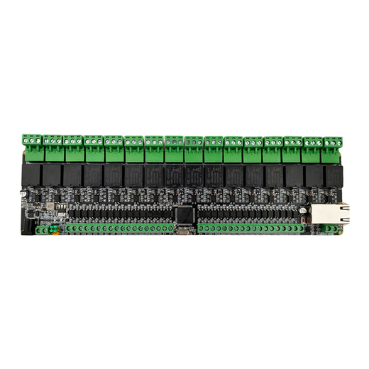 Modbus RTU 2/4/6/8-channel network relay Ethernet output remote control IO module TCP/IP 16-channel network relay PLC industrial control ModbusTCP/IP x 12V