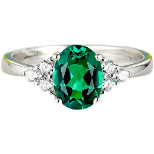 DL 1998 emerald ring 925 silver emerald l green blue crystal ruby l onyx adjustable female blue tanzanite ring