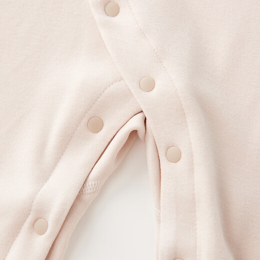 Tongtai (TONGTAI) baby jumpsuit autumn and winter newborn warm ginger fever warm baby clothes pajamas gray 66cm