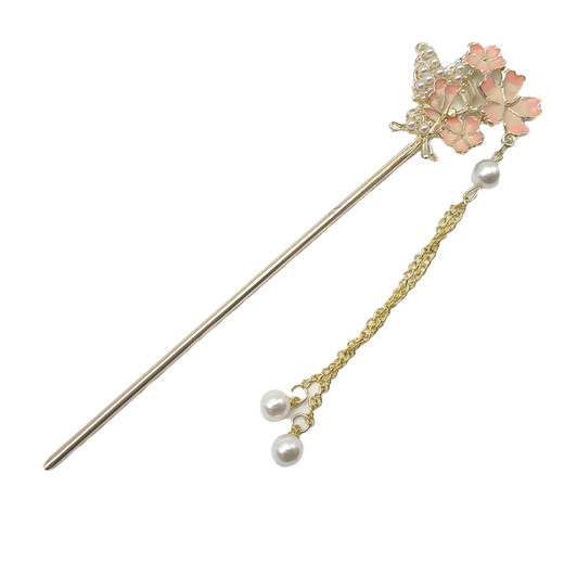 Jiao Xuefei enamel flower hairpin hairpin ancient style birthday gift for girlfriend headwear hair accessories national style 520 gift for wife