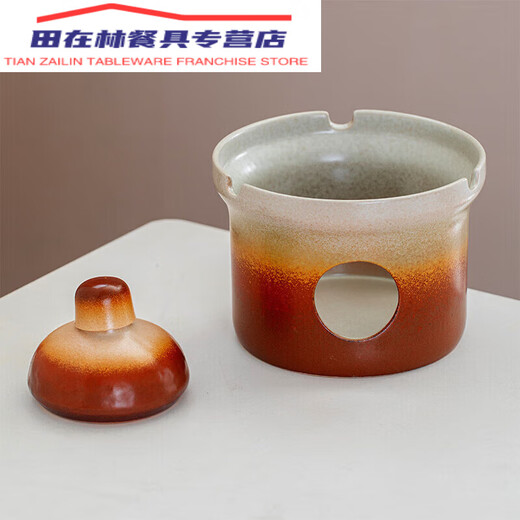 酒精灯煮茶炉酒精炉点都德茶点茶楼餐厅保温茶烧水壶围炉烤茶罐罐 红色干锅炉+1.5升不锈钢壶金色