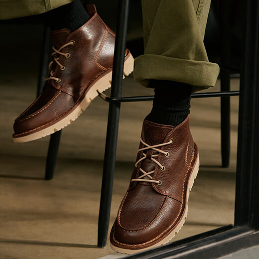 Timberland添柏岚男鞋马丁靴秋冬户外登山耐磨牛皮轻便商务通勤休闲鞋A1JTW A1JTW245/棕色/尺码偏大 42 (265mm)