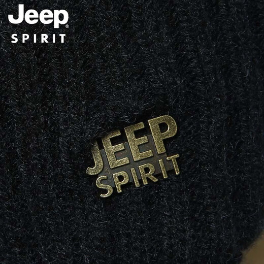 JEEP hat men's woolen hat thickened warm knitted hat autumn and winter ear protection cold winter hat peaked cap A0638