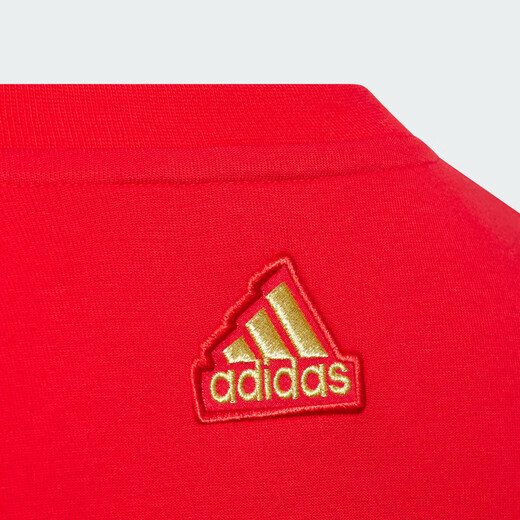 阿迪达斯 （adidas）童装春节新款印花运动休闲服圆领红色卫衣 JF3883 JF3883 104cm