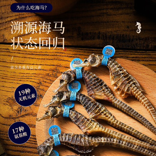 Banshannong Haima 12 Gramm, eine männliche und eine weibliche authentische Haima trocken in Wein chinesische Kräutermedikamente für ältere Menschen und Kinder gedünstetes Suppensuppe Tonikum