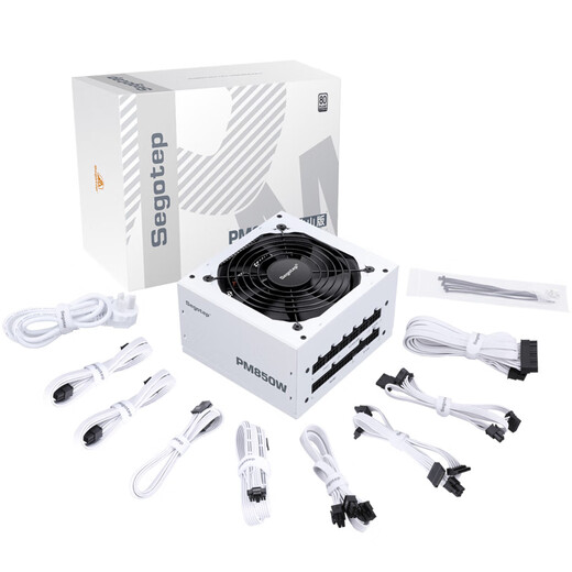 Xingu (segotep) PM850W platinum full module power supply white (platinum gold/ATX3.1 supports 5070Ti/5060Ti graphics card/14cm short shell body) desktop chassis power supply
