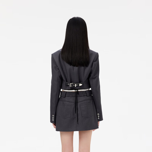 RE VAN Rui Fan New Designer Commuting Style Suit Skirt Set RM12403247 Dark Gray S 36