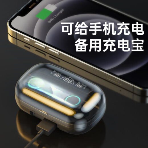 智国者【2025年最新款丨柏林音质】蓝牙耳机震撼高音质超长续航入耳式无线音乐降噪运动适用华为苹果小米