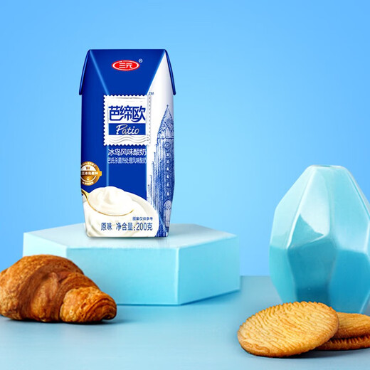 SAN YUAN BATIO Normal Temperature Yogurt 200g*24 Boxes Original Icelandic Style Gift Box Afternoon Tea BATIO Original Yogurt 200g*24 Boxes