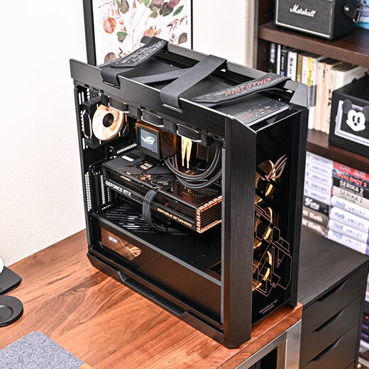ASUS Family Bucket 14900KF host RTX5080/RTX5090D ROG Sun God Family Bucket Genesis God water-cooled game live broadcast 4K e-sports assembly computer host with five丨14700KF+RTX5070