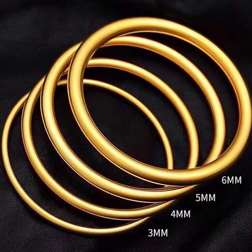 Fat Donglai's same Vietnamese sand gold bracelet, South Africa's Sikkim ancient tradition, women's imitation gold does not lose pigment, heritage bracelet + two generations' joy bracelet (please leave a message for ordering)