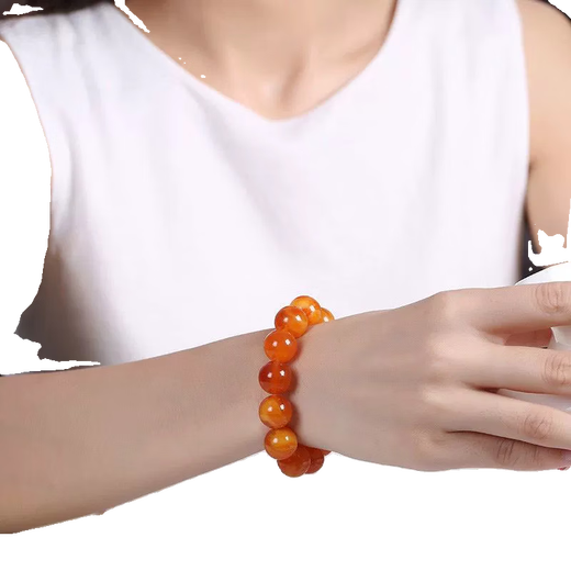 Fat Donglai's same style authentic natural beeswax bracelets with national inspection certificate Authentic Piaohua old chicken oil yellow amber old beeswax bracelets 14mm