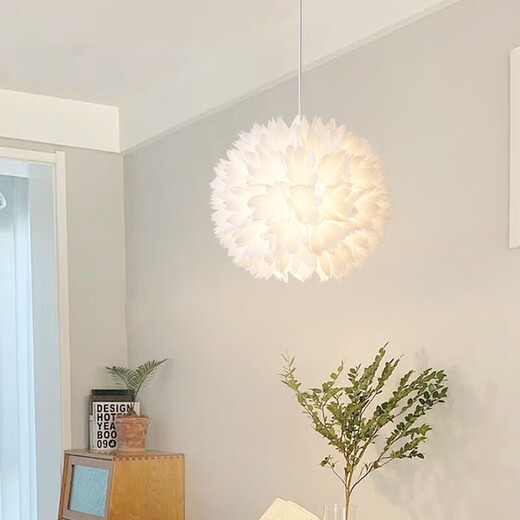 Die Jiangong -Lampensammlung 2025 Wohnzimmer Schlafzimmer Lampe Esszimmer Lampe Schlafzimmer Kronleuchter 2023 Neues nordisches Internet -Promi Kreativität 9272 Weiß 45 cm drei Farben