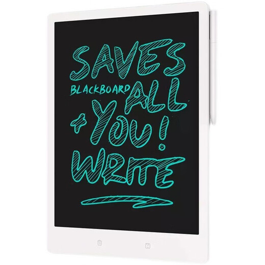 Xiaomi LCD small blackboard storage version can be erased and saved Bluetooth portable sharing home office electronic writing board children's color graffiti sketch charging painting connected mobile APP Xiaomi LCD small blackboard storage version