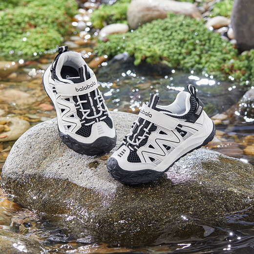 Balabala children's shoes baby toddler shoes children's sandals shoes baby 2025 Xia Xin breathable mesh shoes 208225145221