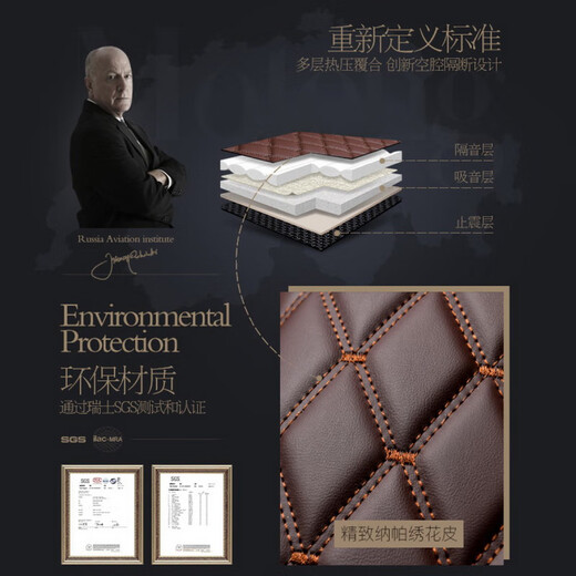 斯克帝 适用于别克GL8后备箱垫2017-2023款ES陆尊/653T专用汽车尾箱垫