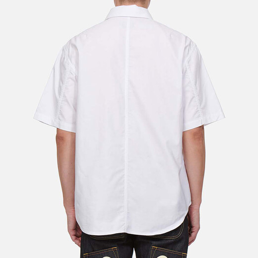 EVISU【多件折】  男士小海鸥多口袋衬衫短袖2ESADM2SS163RXCT 白色 XL