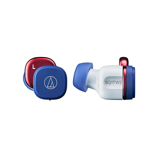 Audio-Technica ATH-SQ1TW2 Bluetooth Wireless Headphones True Wireless Headphones Wireless Charging IP5X* Waterproof Navy Blue