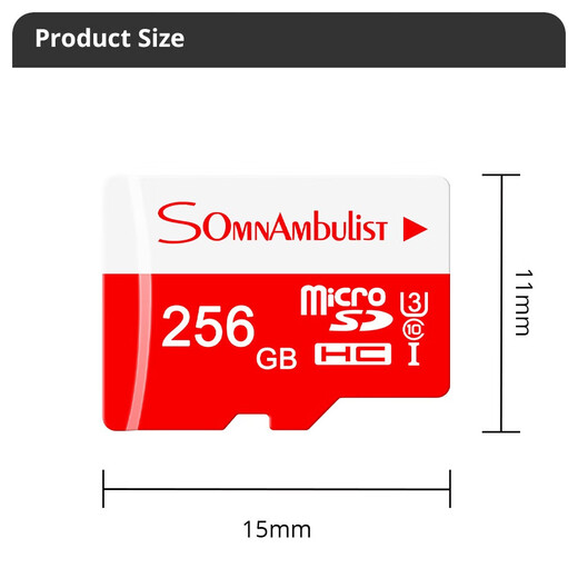 SomnAmbulist速内存卡 行车记录仪监控摄像头无人机switch手机平板高速TF存储卡 8GB