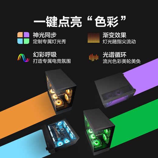 Ningmei AMD R7 9800X3D/RTX5090D/5080 graphics card thousand frames e-sports game desktop computer host DIY assembly computer assembly machine with one | 9800X3D barebone system