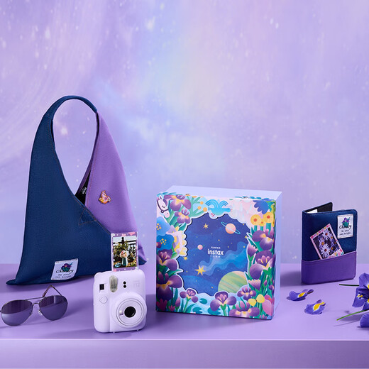 Fuji instax mini12 instant imaging camera Flower and Her Gift Box Set Iris Knight (Iris Purple Gift Box)