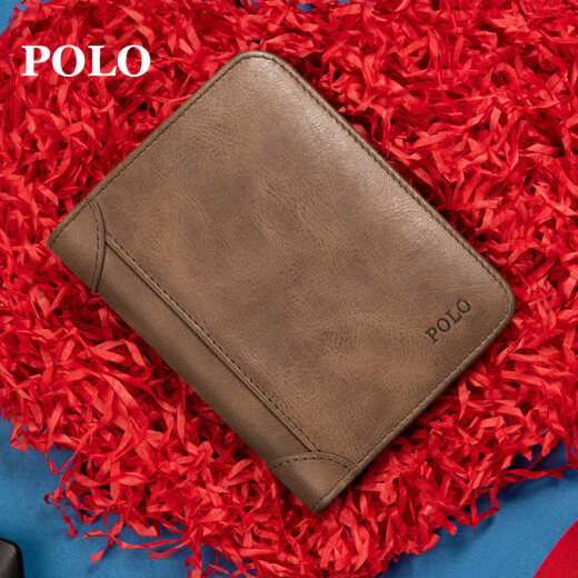 Polo billetera capa para hombres capas de masa de vaca
