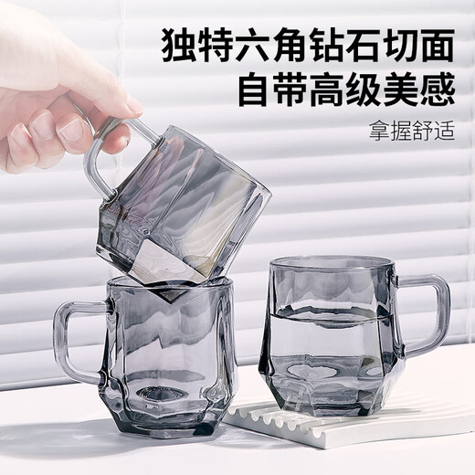 DELISOGA high-end light luxury water set for home living room with glass drinking cup family tea cup tea set for entertaining guests transparent - 1 pot 6 cups + 6 cup leaf rack