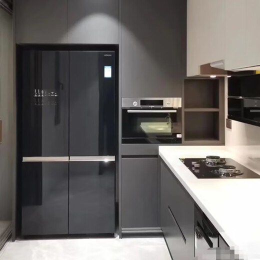 Hitachi (HITACHI) 573L cross-door refrigerator imported large capacity classic vacuum preservation automatic ice making magic temperature changing rapid refrigeration crystal black 570KC national subsidy