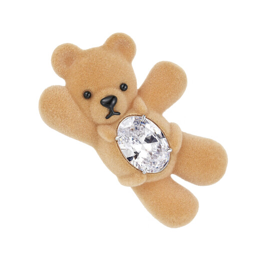 Youmu Paradise Series beckoning bear biscuit gem hair clip clip designer birthday gift for girlfriend beckoning bear left