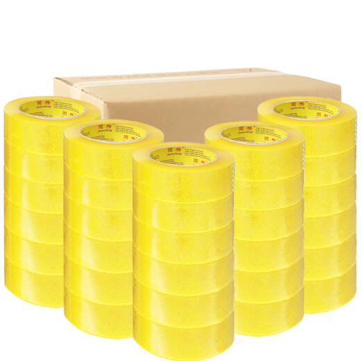 Ruban transparent Boîte en gros Scellant ruban adhésif Papier Express Roulette d'emballage Excellent ruban adhésif Transparent grand roule