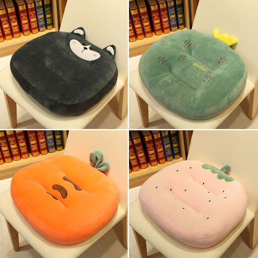 Yingzhu'er cushion office chair sedentary bench thickened seat cushion student classroom dormitory butt pad can sit on the ground mat Dinosaur mat one side plush mat one side heightening skin-friendly cushion universal for all seasons